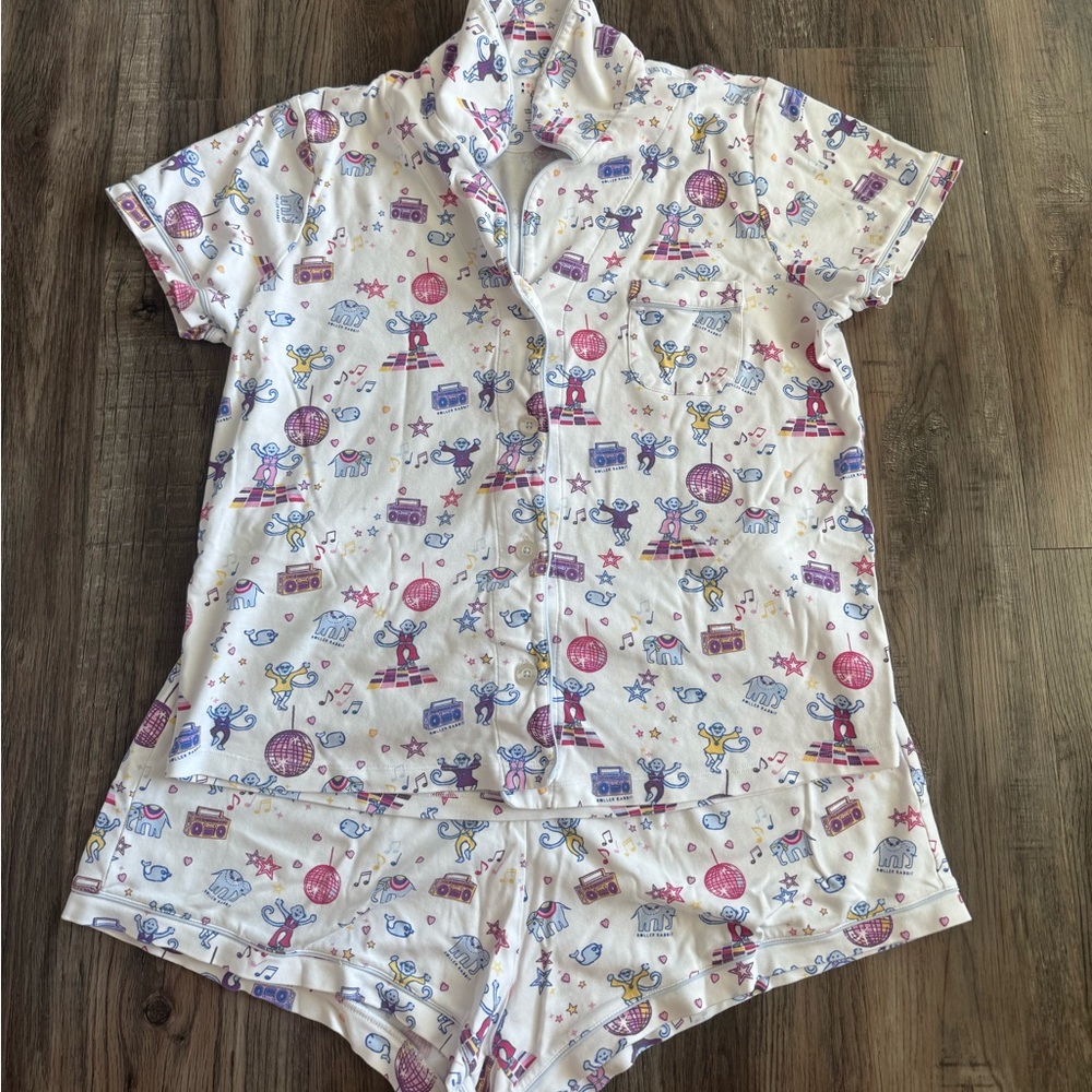 Roller Rabbit Boogie Monkeyland Short Polo Pajamas